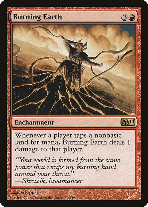 mtg burning earth.